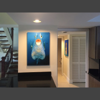Cowfish Kiss 36x24 kitchen