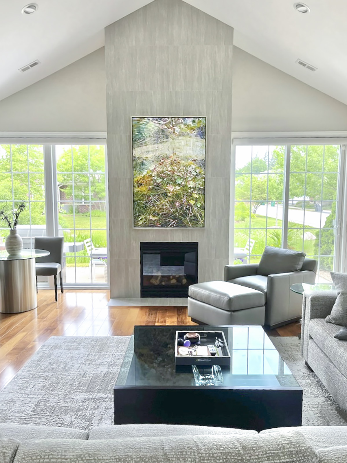 Bouquet - 60x40 Canvas with Silver Frame